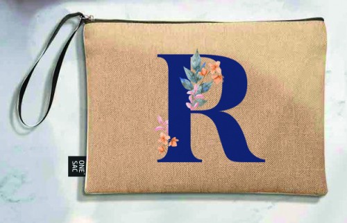 Bolso de mano letra r una pieza (diseño variado) (25×18×1 )